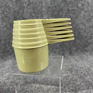 ** ITEM NO LONGER FOR SALE ** Nesting Tupperware Measuring Cups Avocado Green